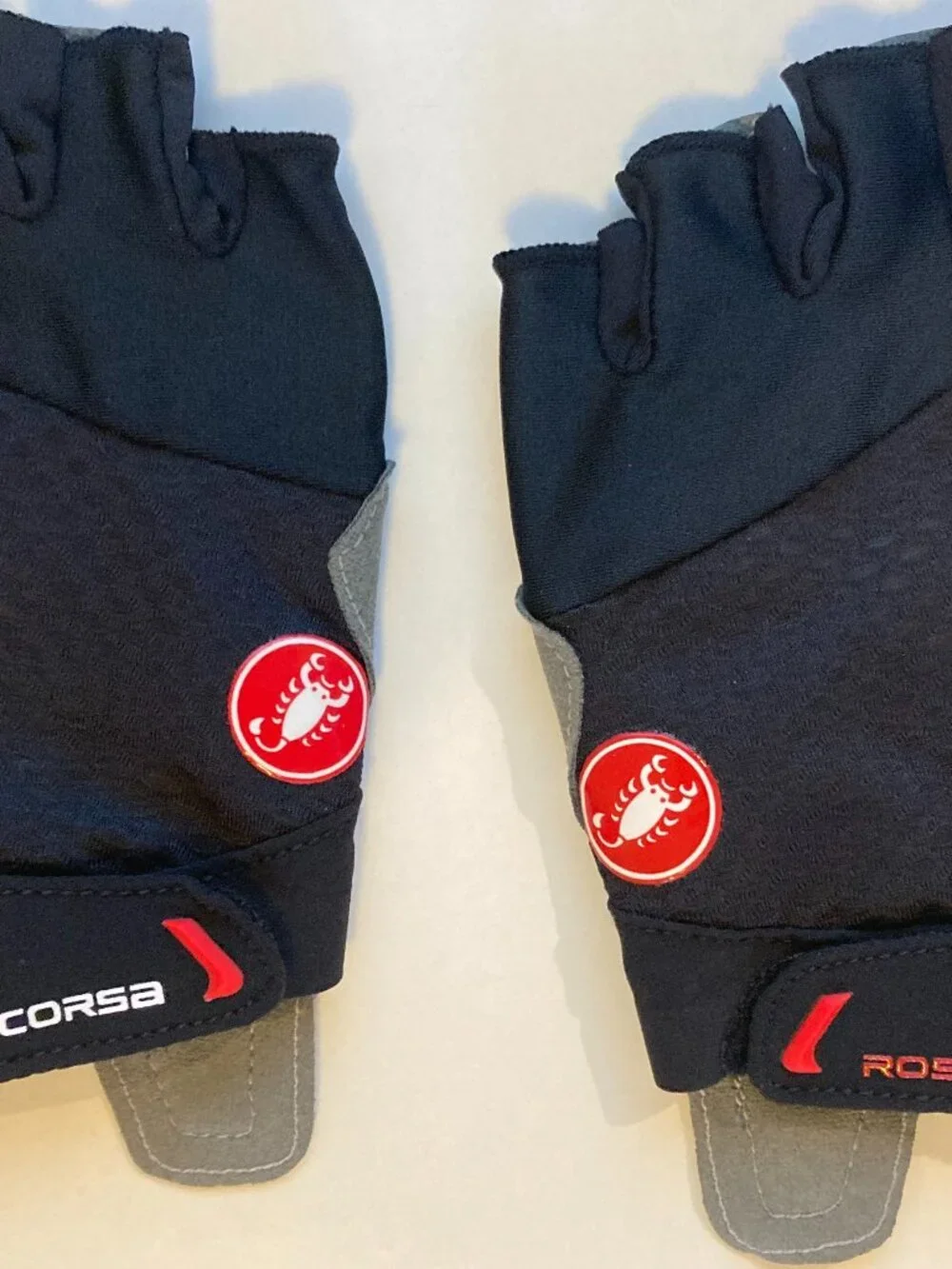 Castelli Rosso Corsa Women's Black Fingerless Cycling Gloves